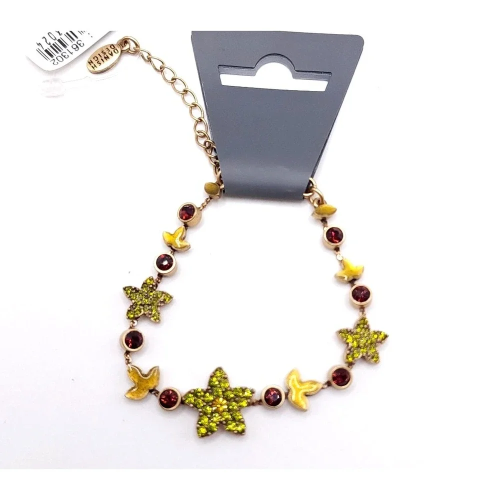 Pilgrim Swarovski Charm Bracelet Gold